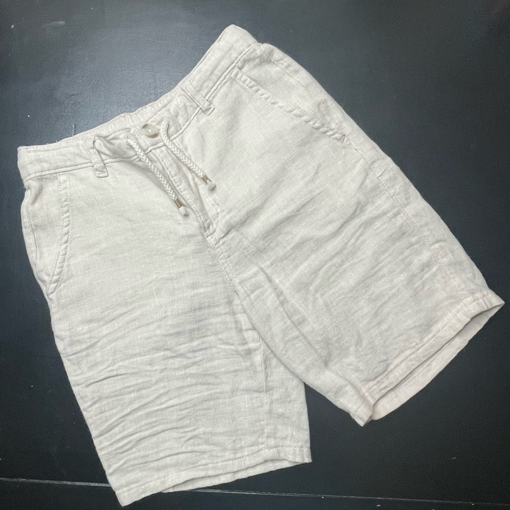 Gymboree Kids Cream Linen Blend Shorts